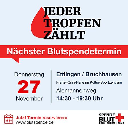 Blutspende am 27.11.2025 in der Frank-Kühn-Halle